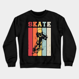 Cool Skateboarding Retro Vintage Skateboarder Gifts Crewneck Sweatshirt